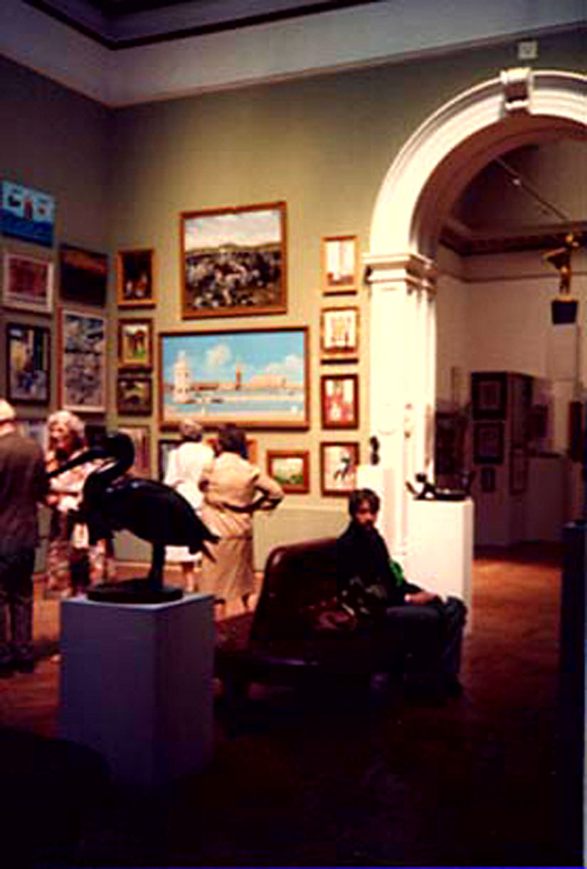 Peter at the Royal Academy - 1984